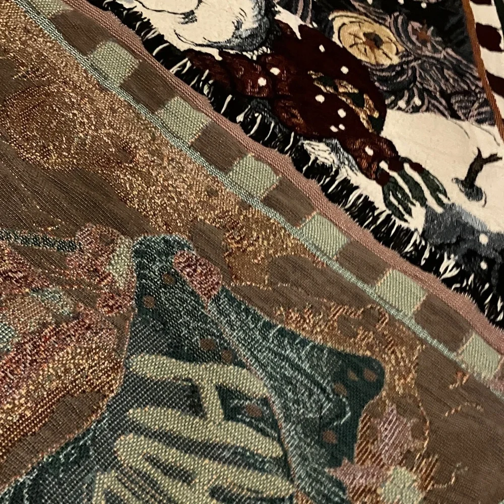 Festive Snowman Tapestry Blanket‎ 42”x64”